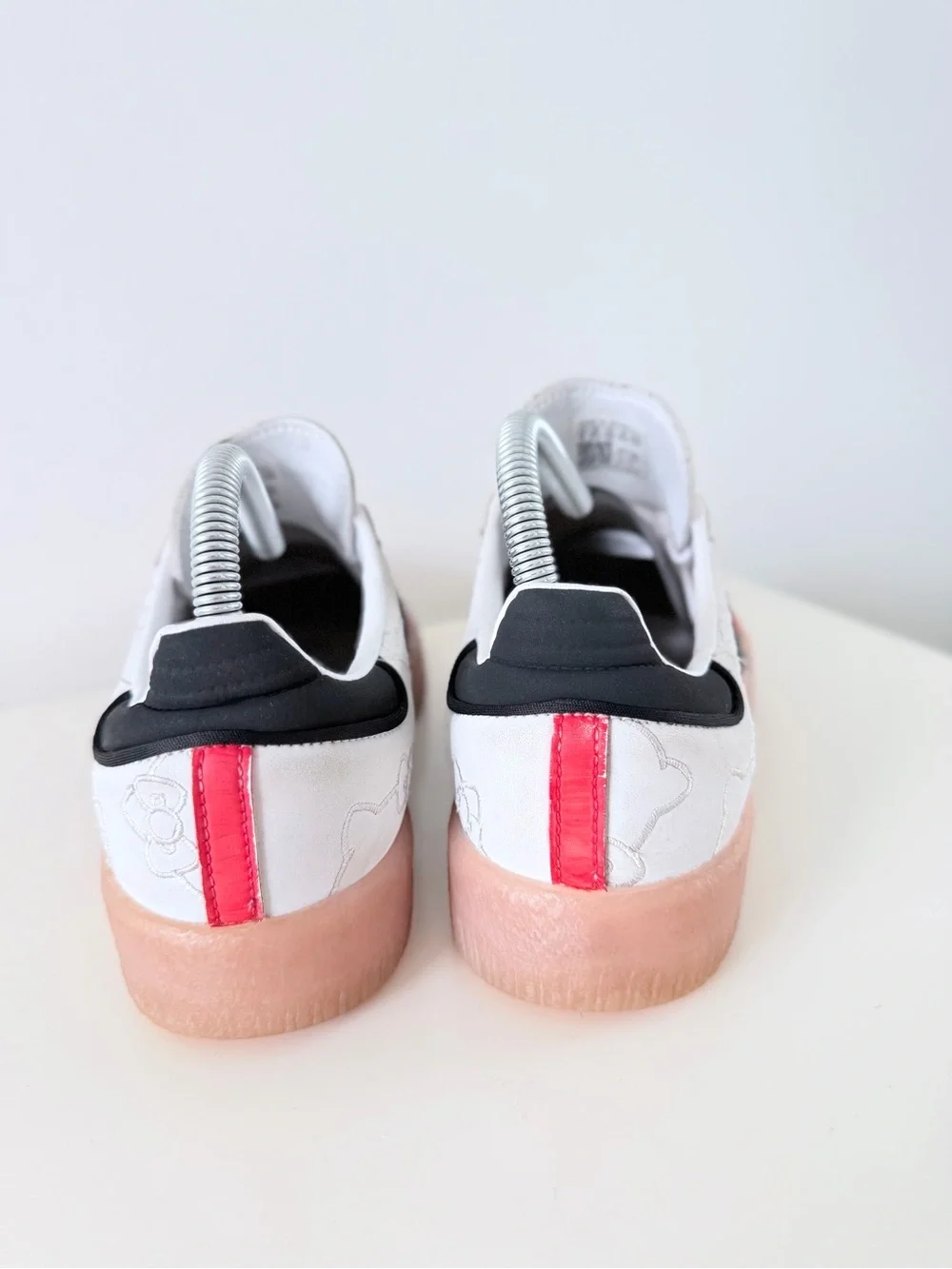 Adidas Originals Hello Kitty Platform Sneakers White Red size US 8 Y2K - Picture 4 of 9